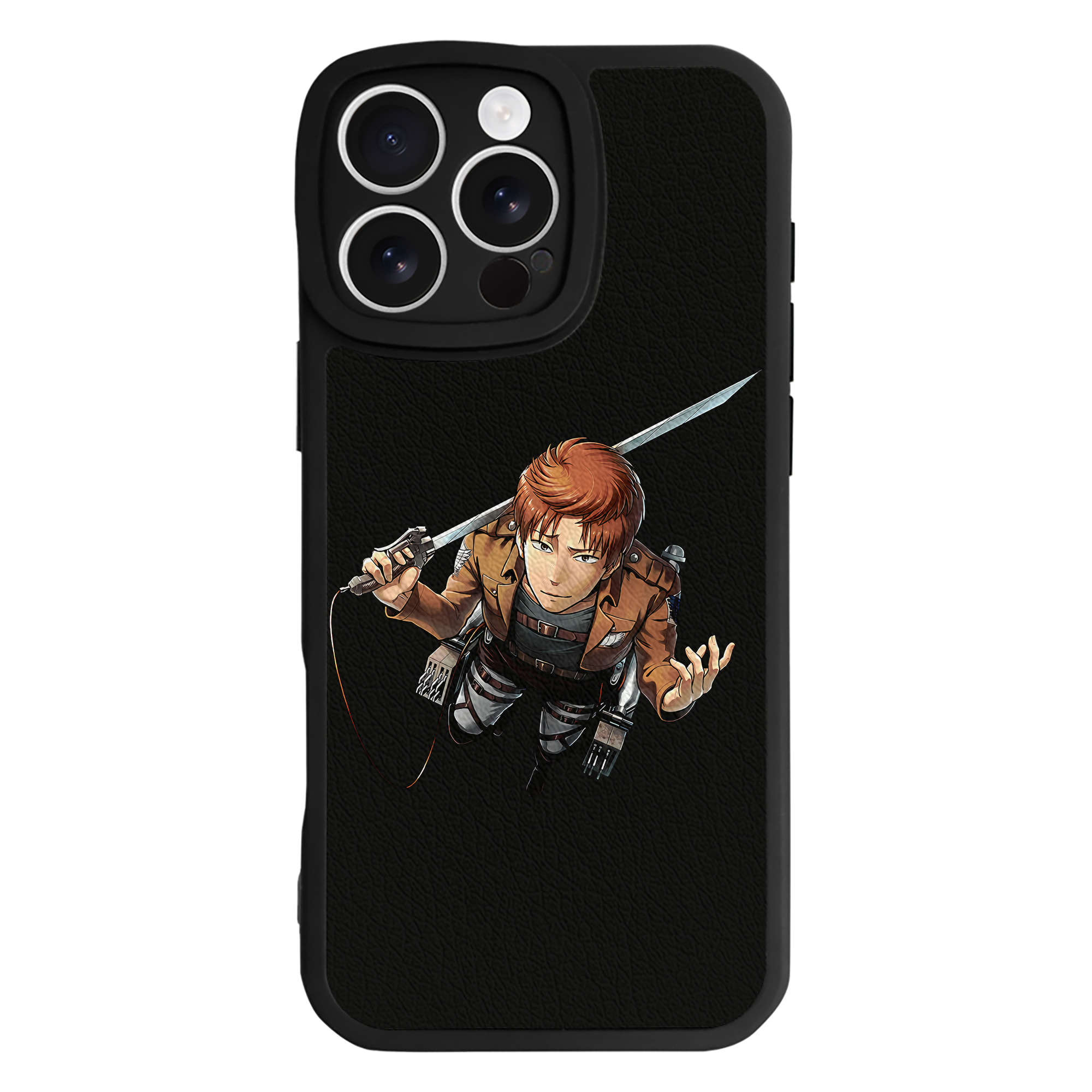 （画像用） 進撃の巨人 Attack on Titan 【iPhone 16シリーズ対応】シリコンスマホケース（レザー調） 材質：シリコン